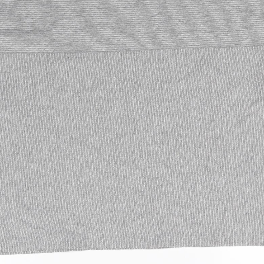 M&s Womens Grey Striped Pullover Jumper Size 18