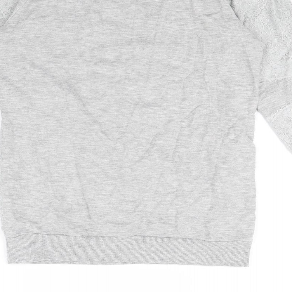 Boohoo Womens Grey Pullover Jumper Size 10