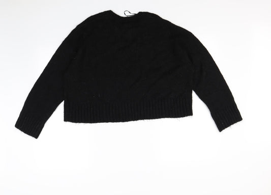 New Look Womens Black Pullover Jumper Size L