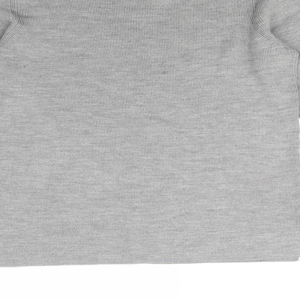 Brand and care label for Papaya women’s grey jumper, size S