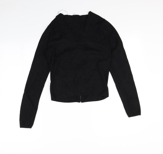 New Look Womens Black Full Zip Jumper Size 10