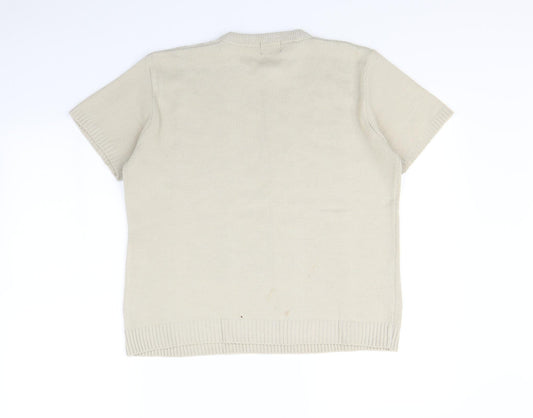 Pyari Womens Beige Pullover Jumper Size L
