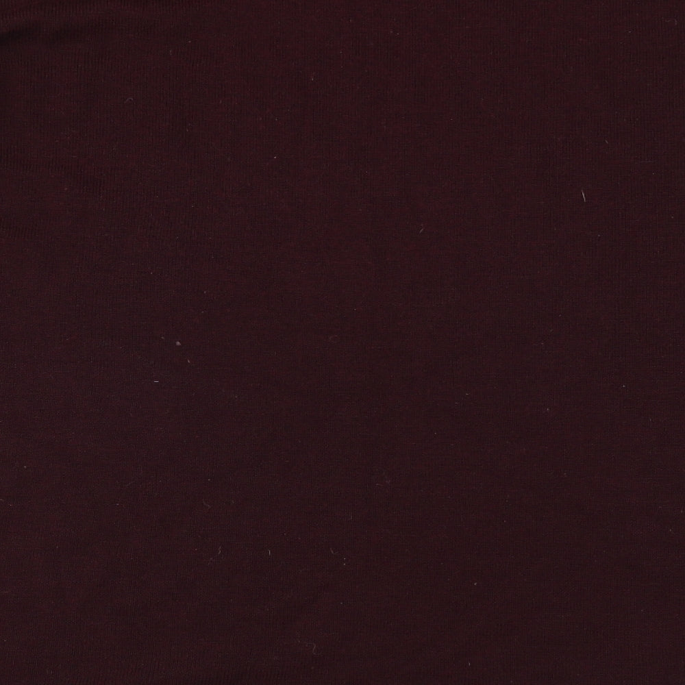 Brand and care label for House of Fraser women’s purple jumper, size UK 18