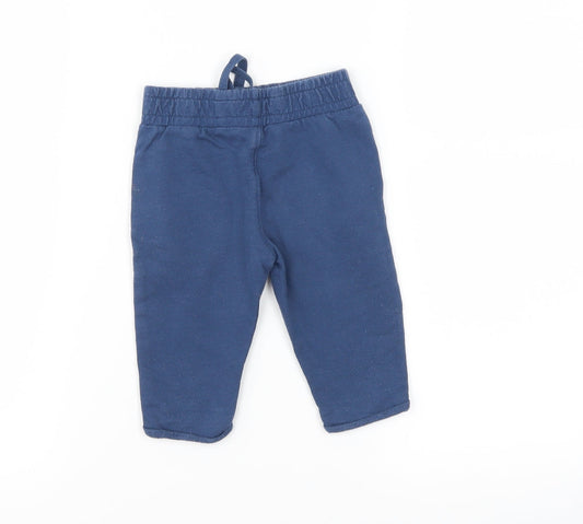 Mothercare Boys Blue Jogger Trousers Size 3-6 Months