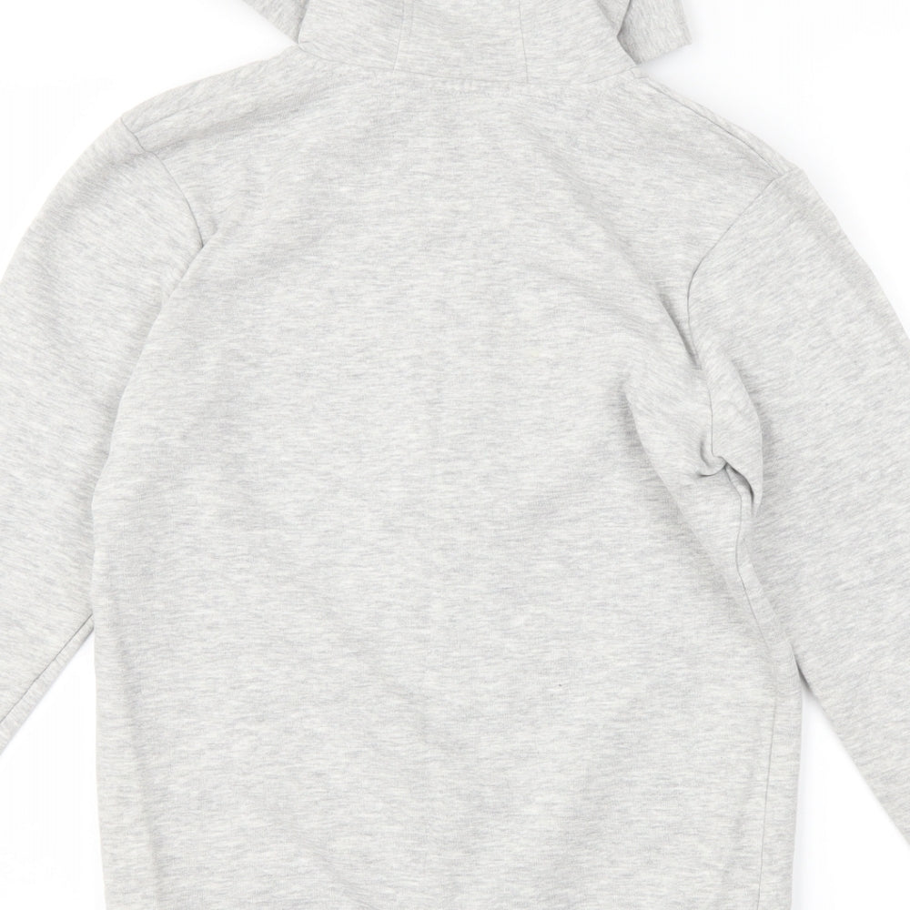 George Girls Grey Full Zip Hoodie Size 11-12 Years