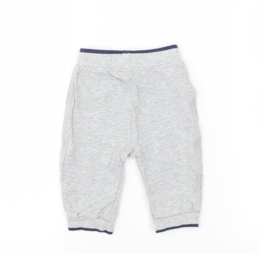 George Boys Grey Jogger Trousers Size 6-9 Months
