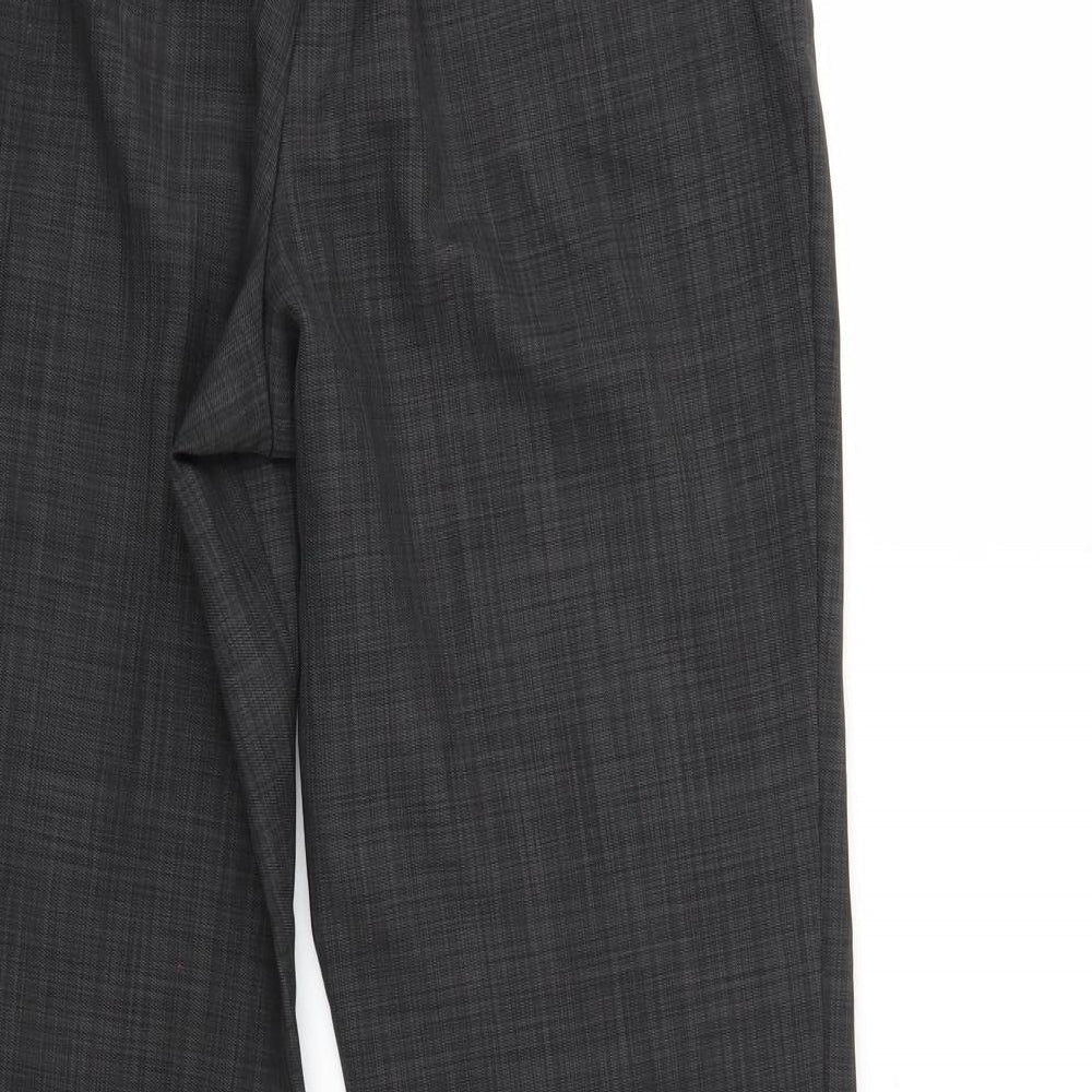 M&S Womens Grey Trousers Size 12 L26 in