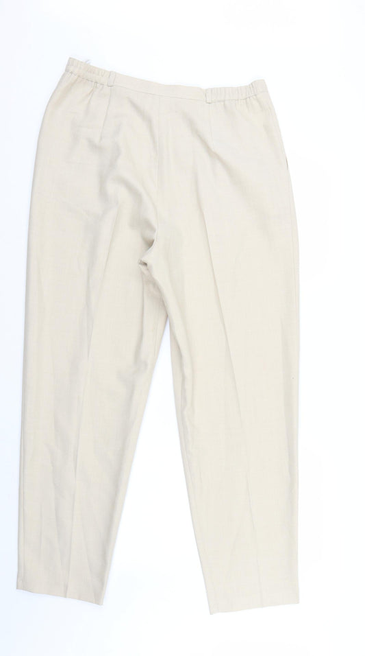 Holmewood Womens Ivory Trousers Size 16 L28 in