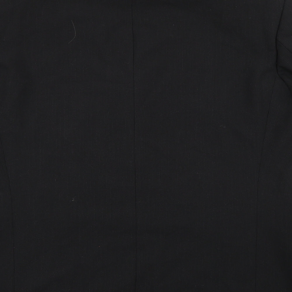 Brand and care label for Lino vierra men’s black jacket suit jacket