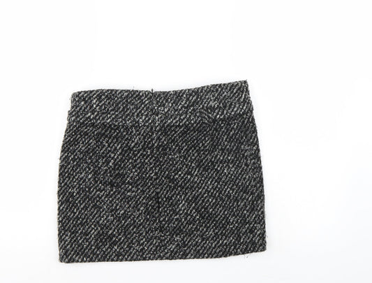Castro Womens Grey A-Line Skirt Size 8