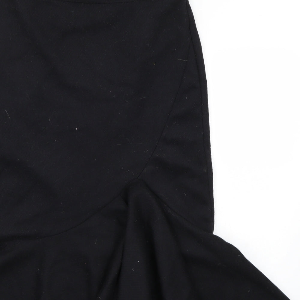 Brand and care label for Per Una women’s black a-line skirt