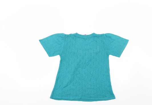 Generation C Girls Blue Basic Blouse Size 11-12 Years