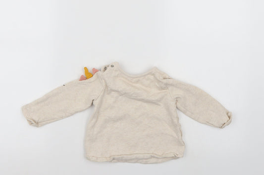 fred & flo Baby Ivory Pullover Jumper Size 9-12 Months
