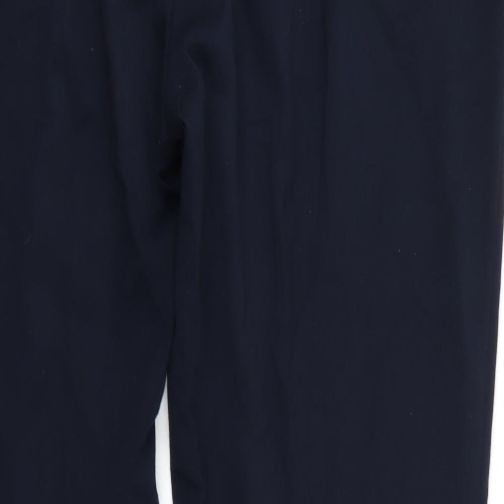 M&S Womens Blue Trousers Size 16 L30 in