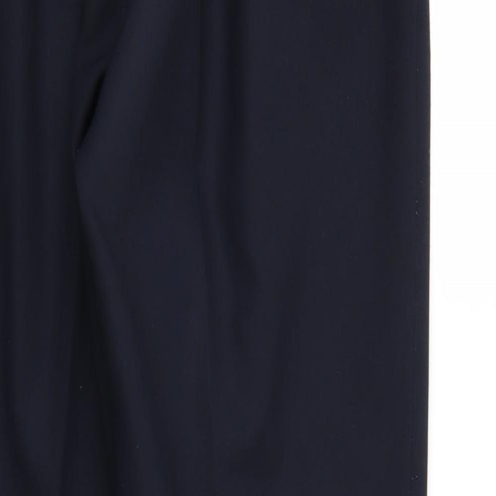 Sarah Hamilton Womens Blue Trousers Size 14 L26 in - Elastic Waist