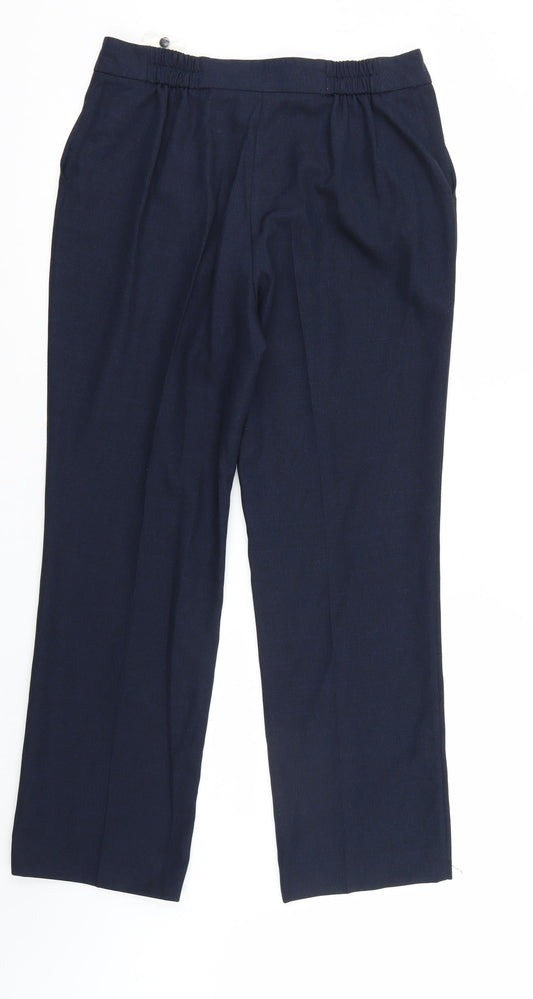 Profie Womens Blue Trousers Size 10 L28 in