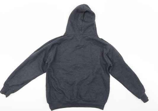 Wrap Mens Blue Pullover Hoodie Size M