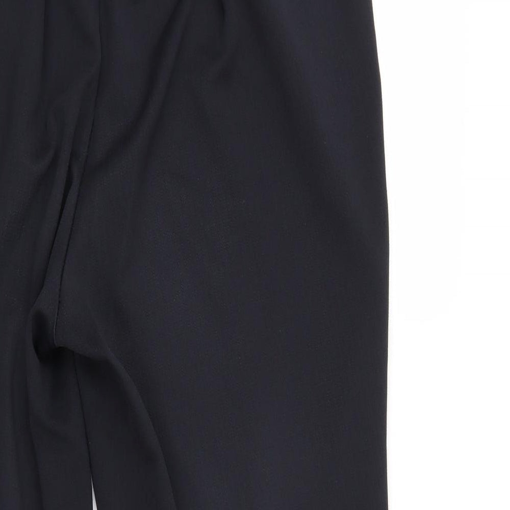 Brand and care label for Bonmarché women’s black trousers, size UK 16, 25-inch leg - elastic waist