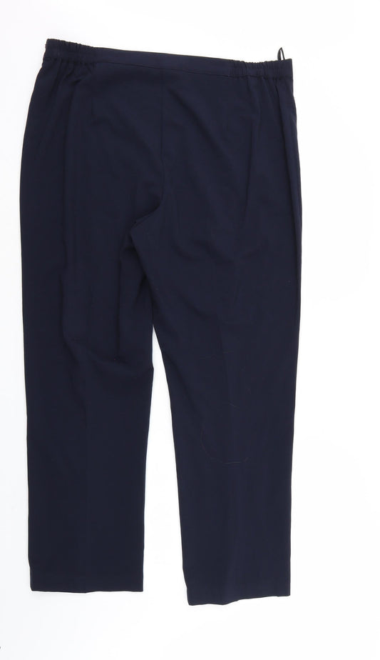Classics Womens Blue Trousers Size 18 L28 in