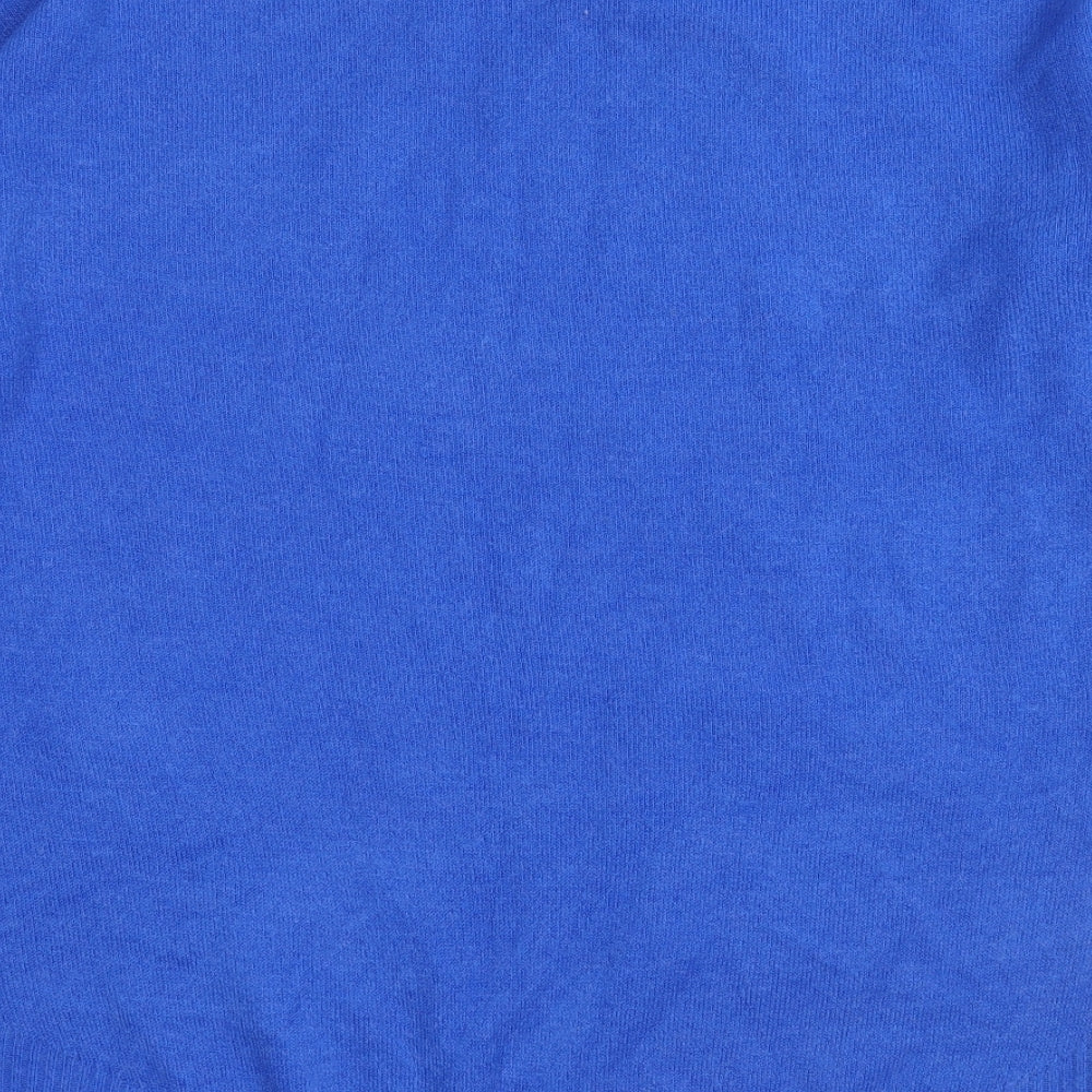 Brand and care label for Wallis women’s blue jumper, size M, - long length