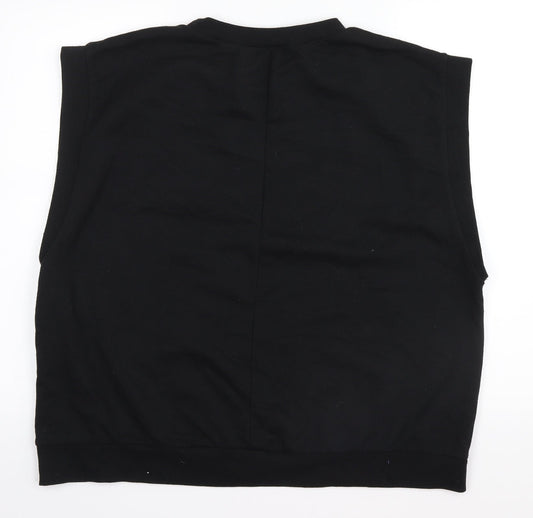 I SAW IT FIRST Womens Black Basic Tank Size 16