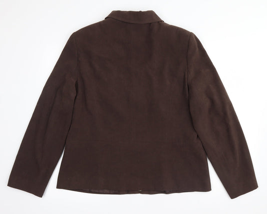 EWM Womens Brown Jacket Size 16