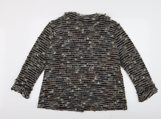 Sky Womens Beige Knit Cardigan Jumper Size 4