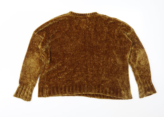 Matalan Womens Brown Knit Pullover Jumper Size M