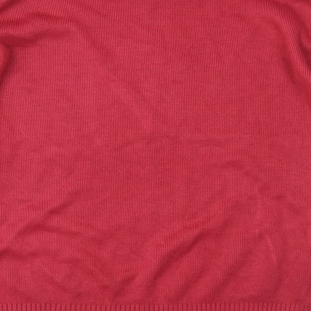 Merry Gold Womens Pink Knit Pullover Jumper Size L