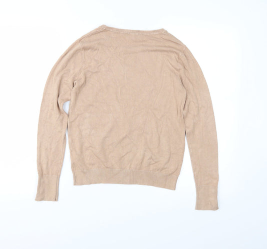 Dorothy Perkins Womens Brown Knit Pullover Jumper Size 8
