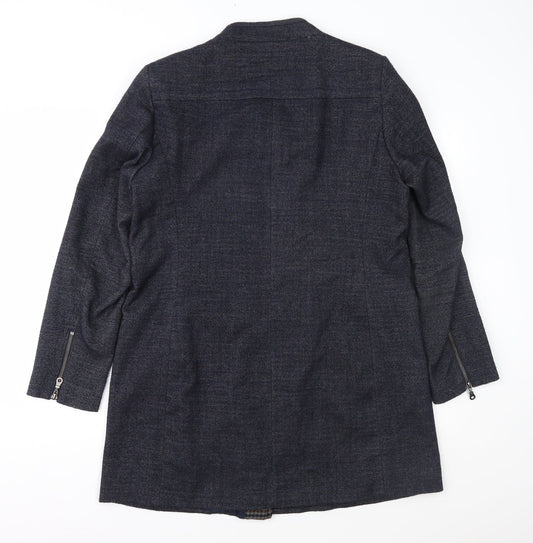 NEXT Womens Blue Overcoat Coat Size 14