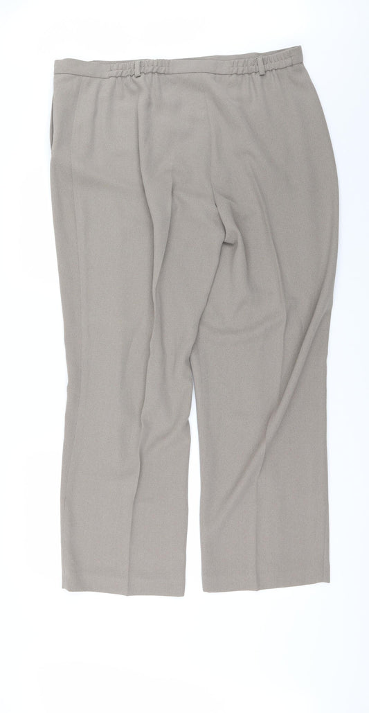 BHS Womens Beige Trousers Size 20 L29 in