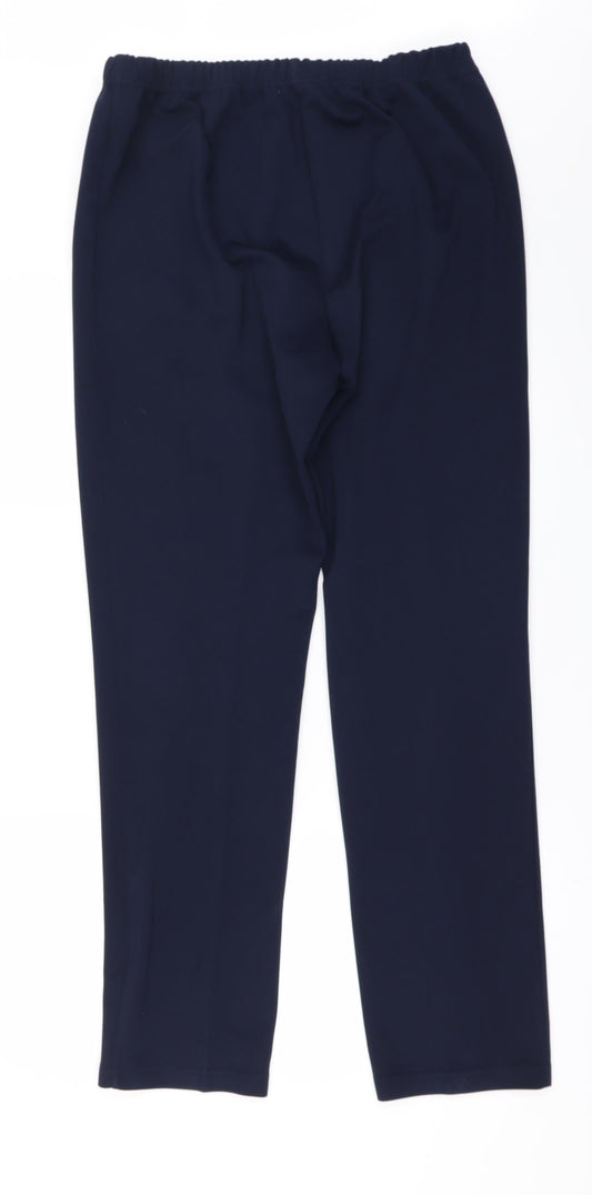 Daxon Womens Blue Trousers Size 16 L30 in