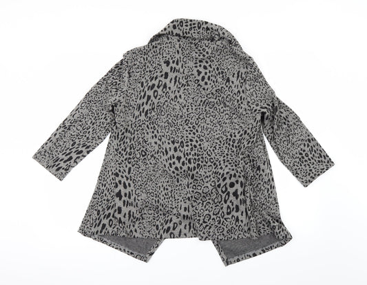 Marks and Spencer Womens Beige Animal Print Pullover Jumper Size 12