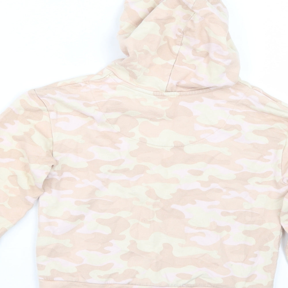 George Girls Beige Camouflage Pullover Hoodie Size 6-7 Years