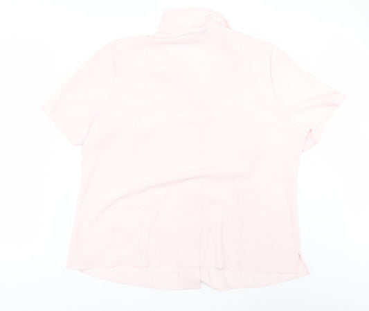 BM Womens Pink Tunic Button-Up Size 20