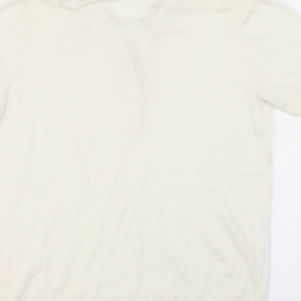 Brand and care label for Wissmach women’s ivory jumper, size UK 14
