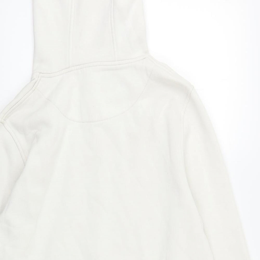 Preworn Womens White Pullover Hoodie Size L