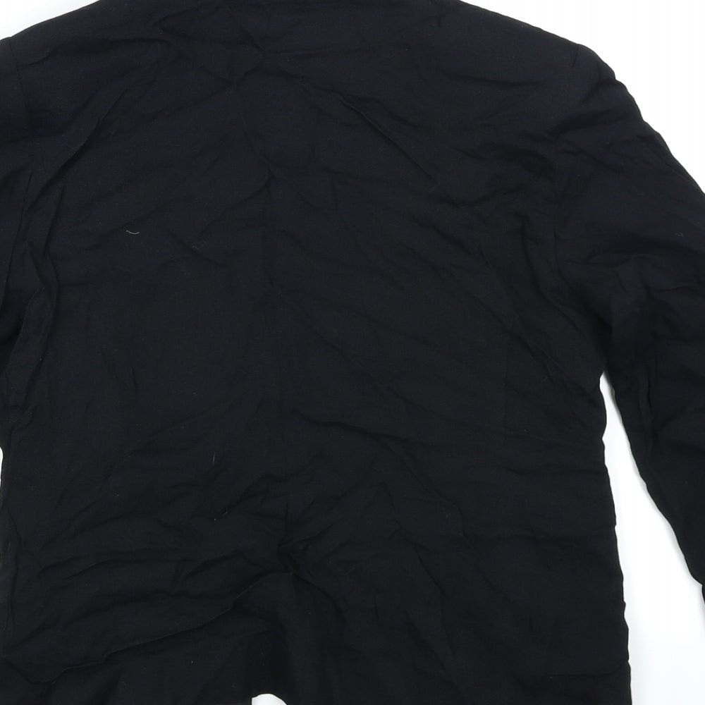 Butterfly Womens Black Jacket Blazer Size 10