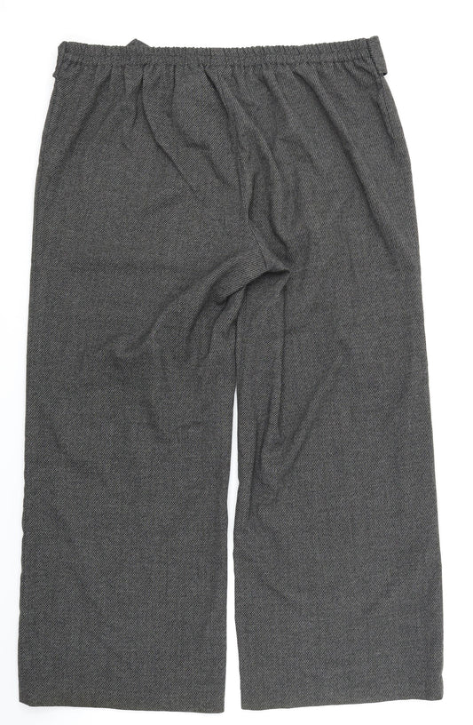 e. Womens Black Trousers Size 20 L28 in