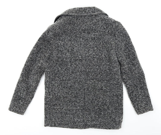 New Look Womens Grey Jacket Coat Size 10