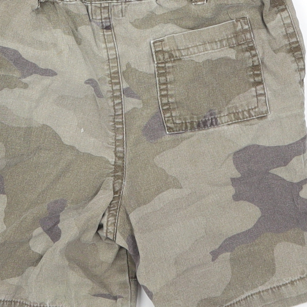 F&F Boys Green Camouflage Cargo Shorts Size 2-3 Years