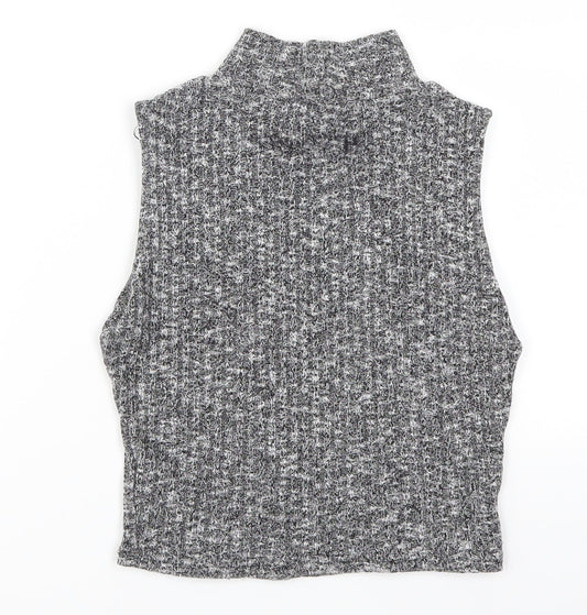 Ayanapa Womens Grey Cropped Tank Size 8
