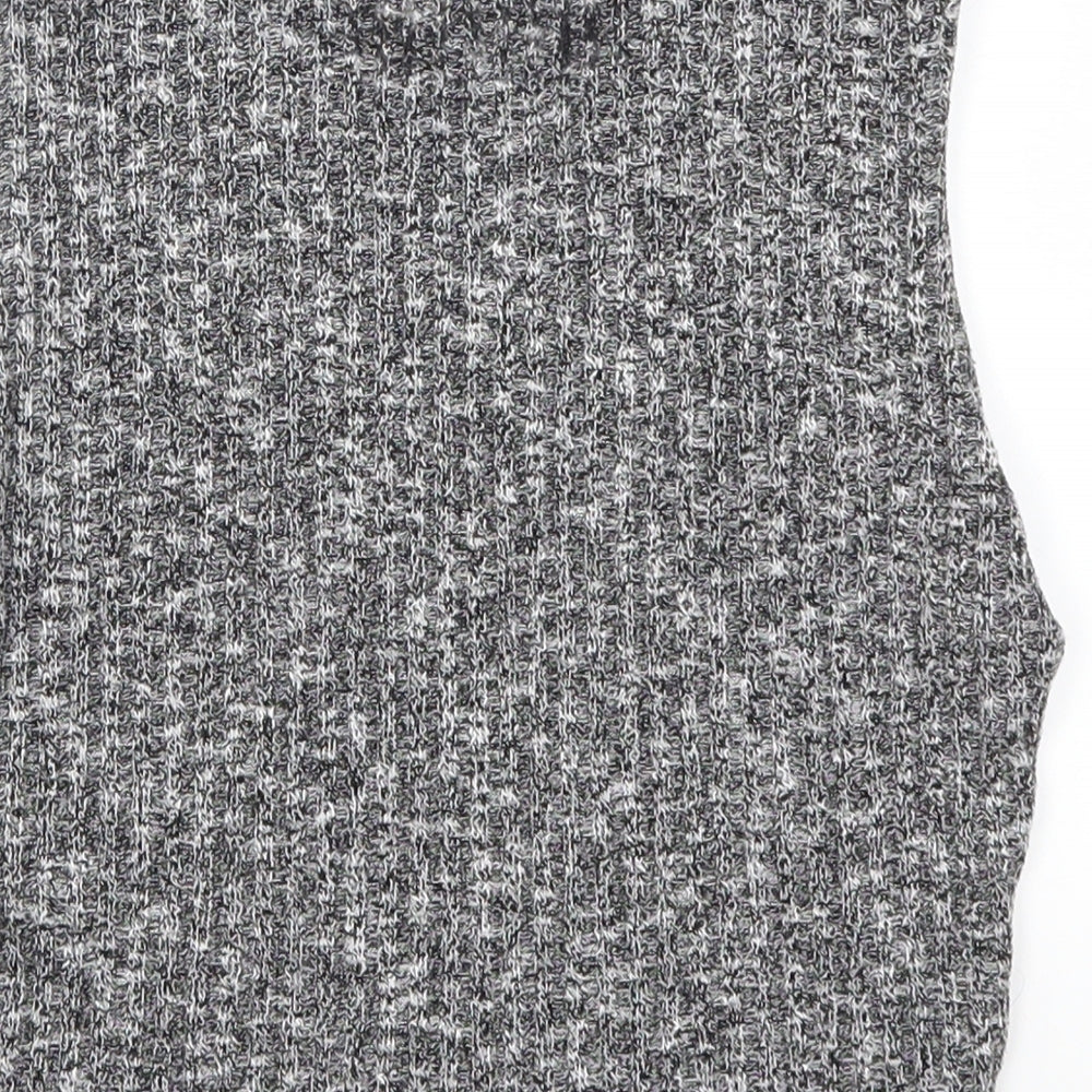 Brand and care label for Ayanapa women’s grey cropped tank, size UK 8