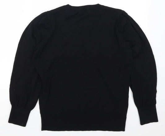 Wallis Womens Black Pullover Jumper Size M
