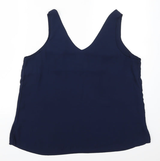Wallis Womens Blue Basic Tank Size 12