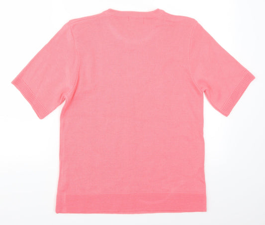 Journey Womens Pink Pullover Jumper Size S - Pink Flowers