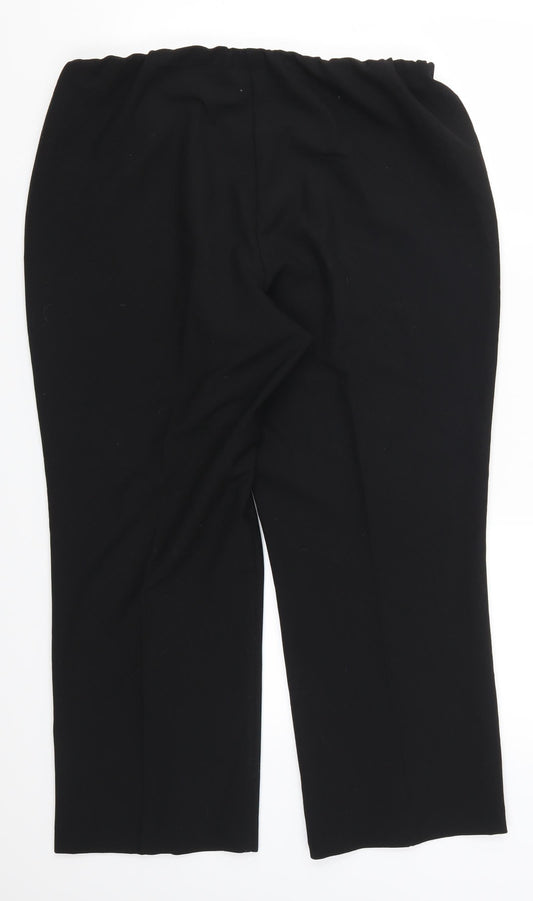 Bonmarché Womens Black Trousers Size 14 L25 in