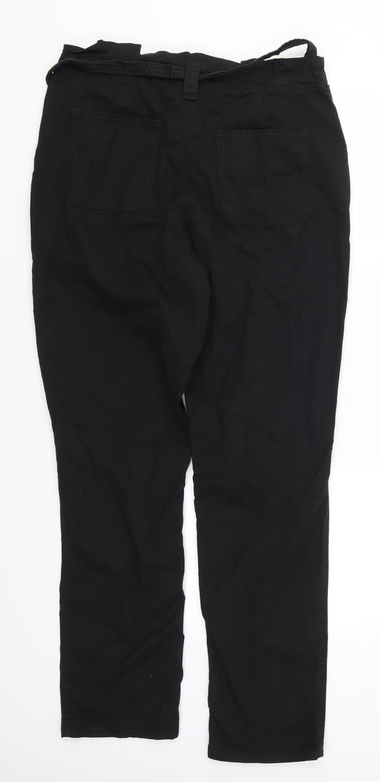 Yessica Womens Black Trousers Size 12 L30 in