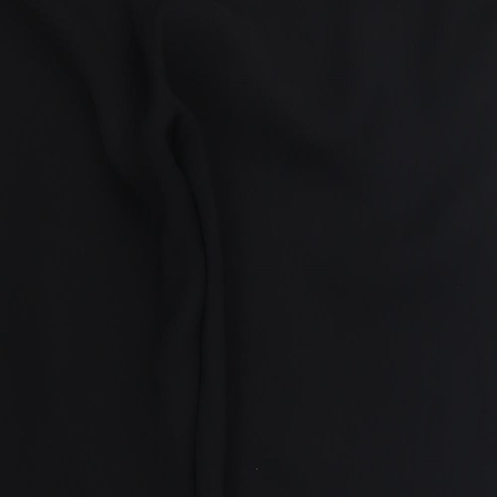 Preworn Womens Black Trousers Size 34 in L28 in